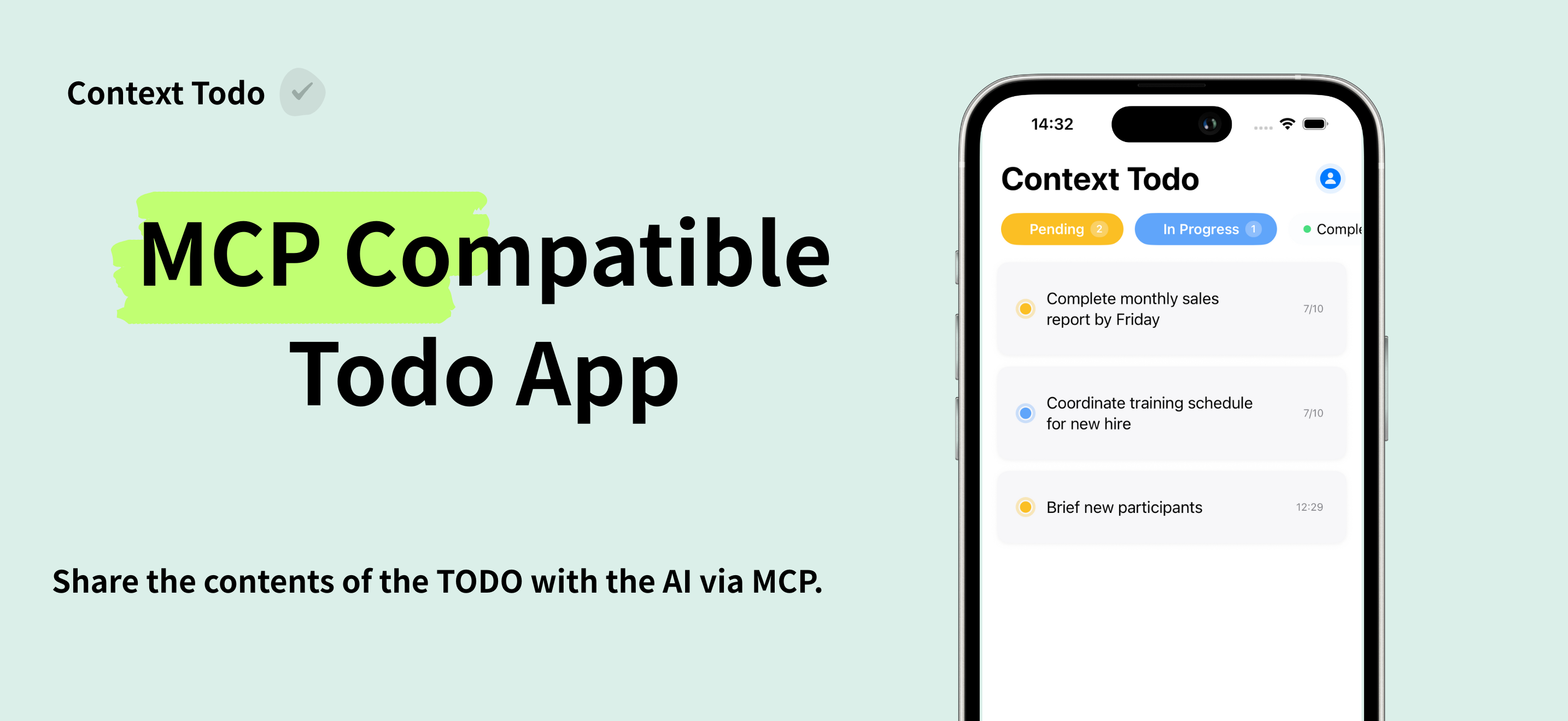 Context Todoのスクリーンショット